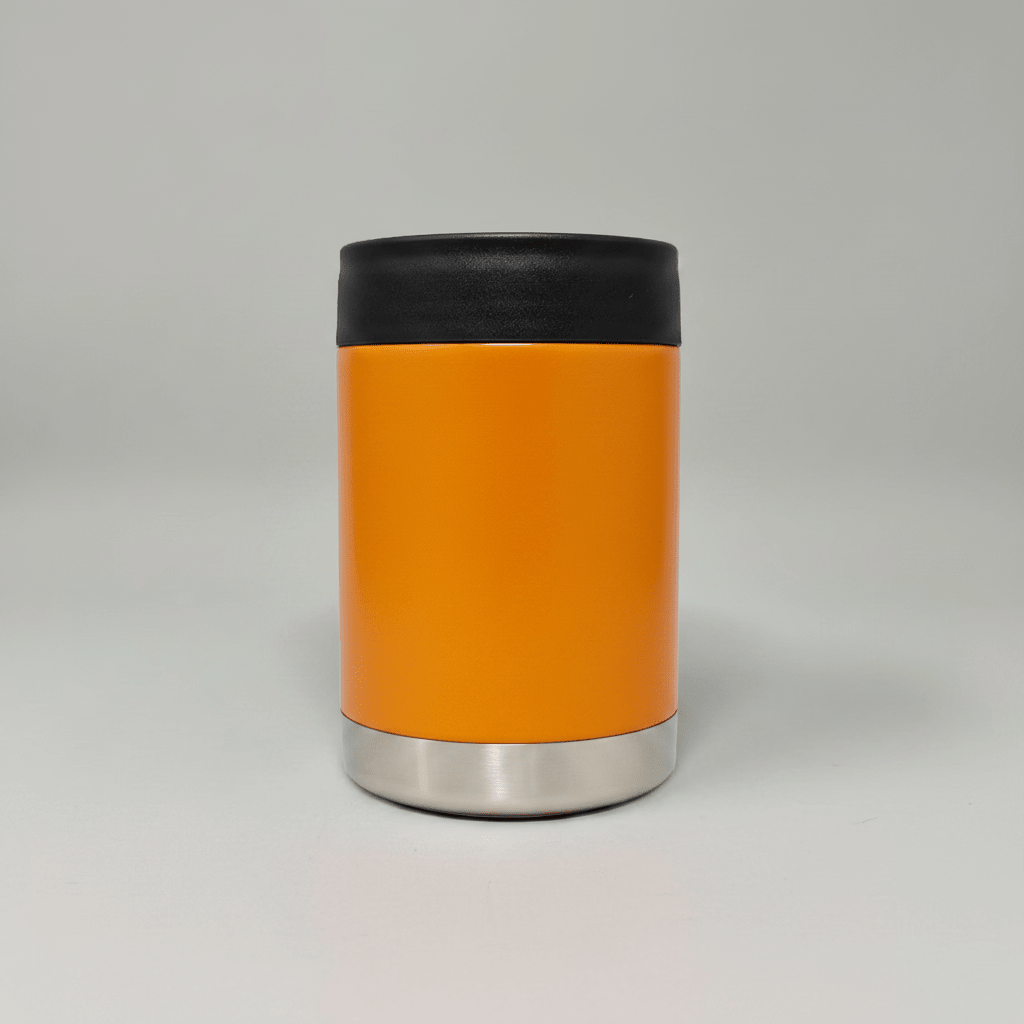 12oz Can Cooler - Orange - LoneStar Adhesive