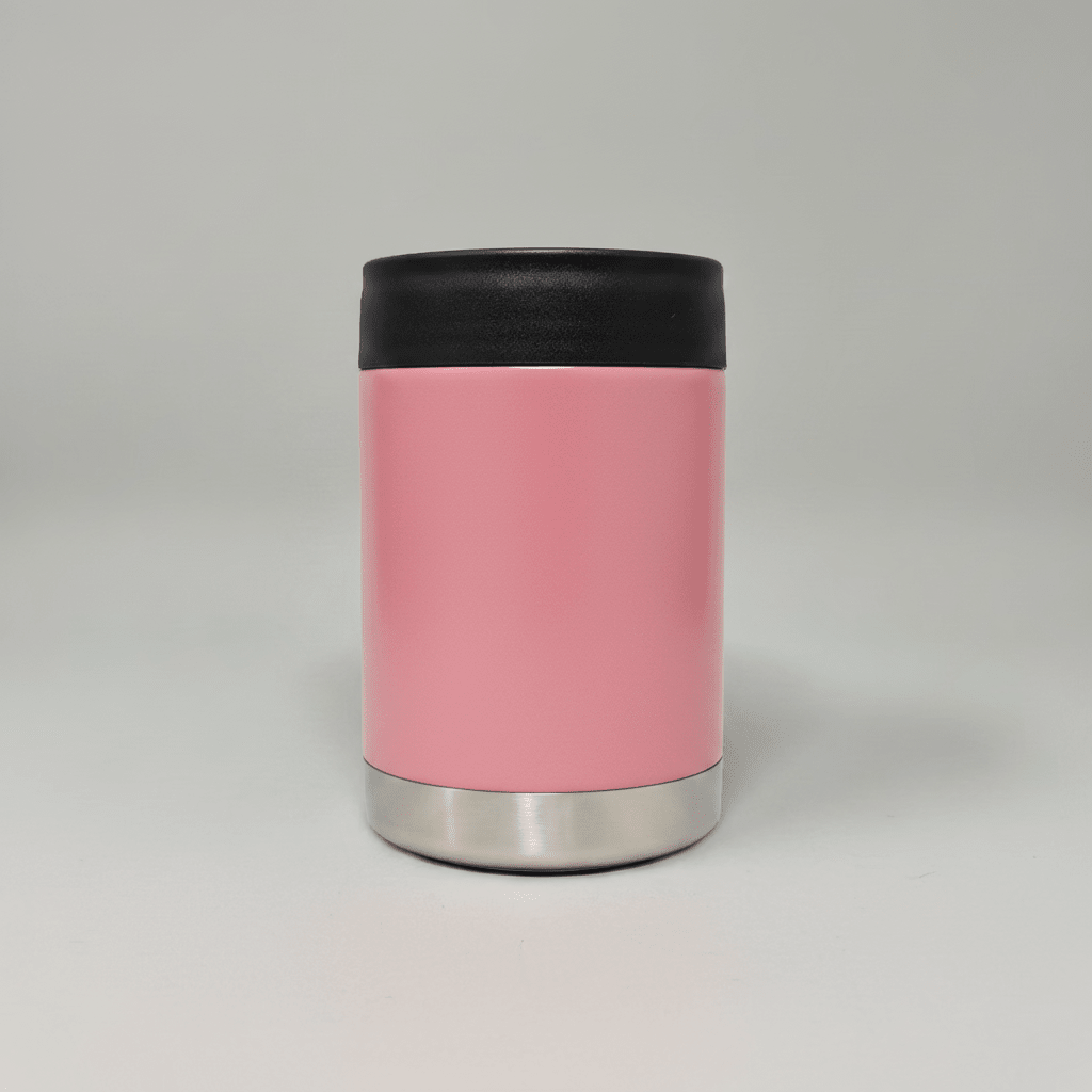 12oz Can Cooler - Pink - LoneStar Adhesive