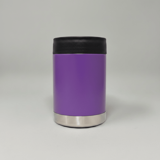 12oz Can Cooler - Purple - LoneStar Adhesive