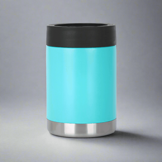 12oz Can Cooler - Turquoise - LoneStar Adhesive