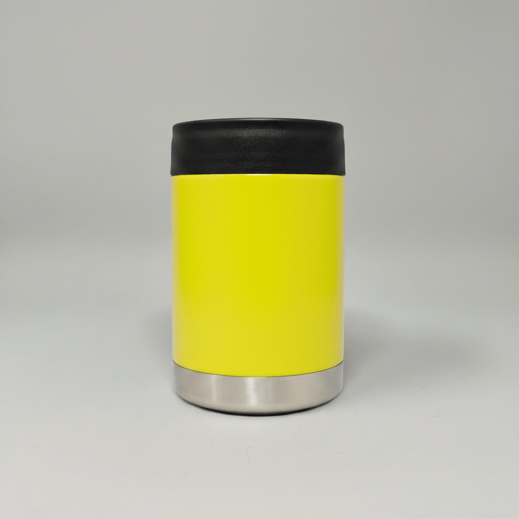 12oz Can Cooler - Yellow - LoneStar Adhesive