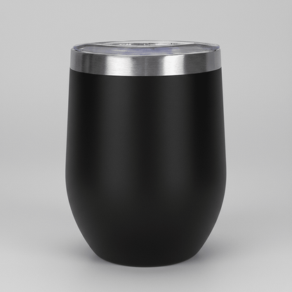 12oz Wine Tumbler - Black - LoneStar Adhesive