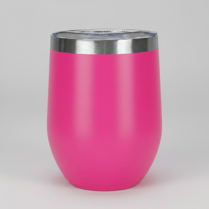 12oz Wine Tumbler - Hot Pink - LoneStar Adhesive