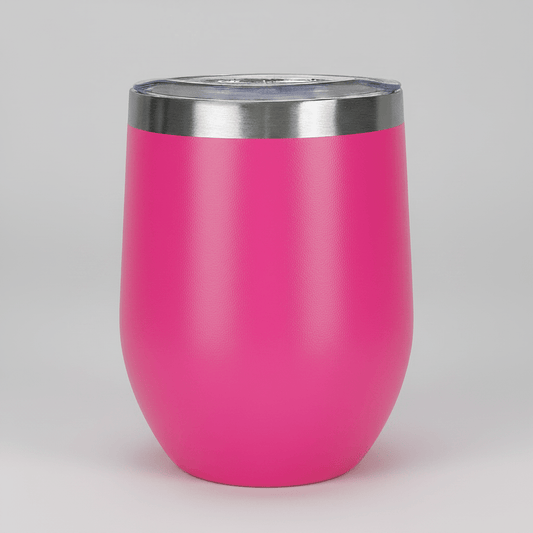 12oz Wine Tumbler - Hot Pink - LoneStar Adhesive