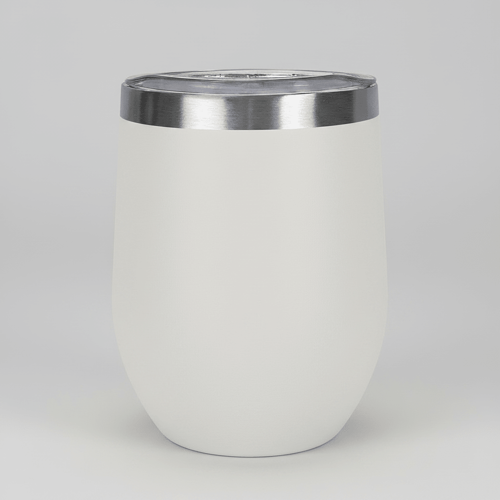 12oz Wine Tumbler - White - LoneStar Adhesive