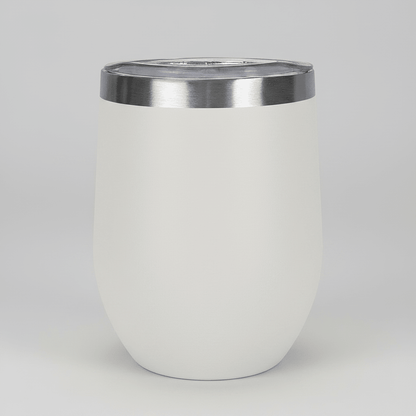 12oz Wine Tumbler - White - LoneStar Adhesive
