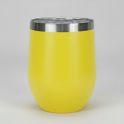 12oz Wine Tumbler - Yellow - LoneStar Adhesive