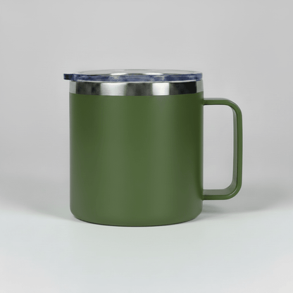 14oz Camping Mug - Army Green - LoneStar Adhesive