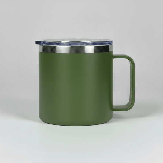 14oz Camping Mug - Army Green - LoneStar Adhesive