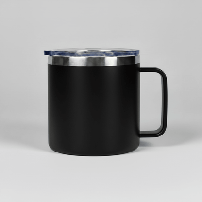 14oz Camping Mug - Black - LoneStar Adhesive