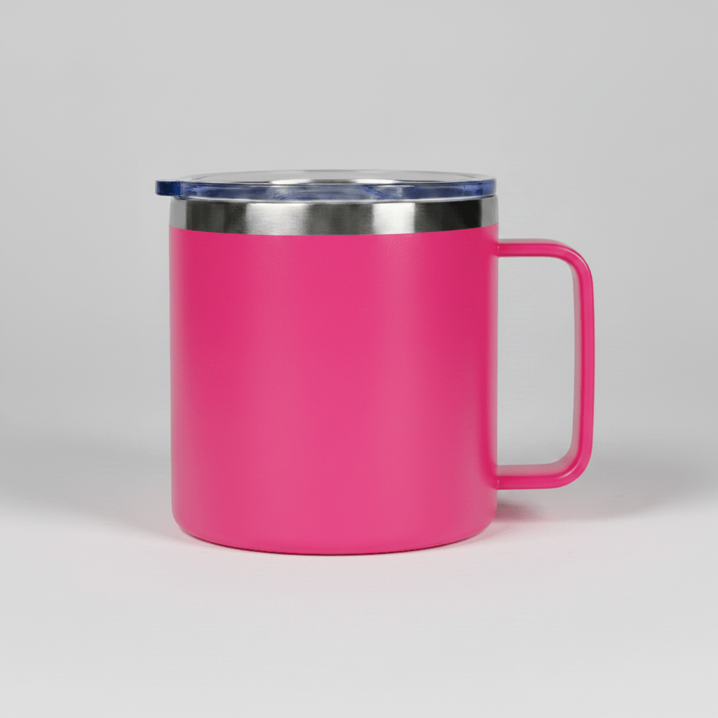 14oz Camping Mug - Hot Pink - LoneStar Adhesive