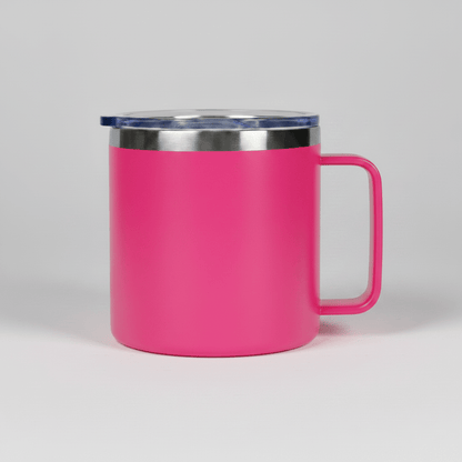 14oz Camping Mug - Hot Pink - LoneStar Adhesive