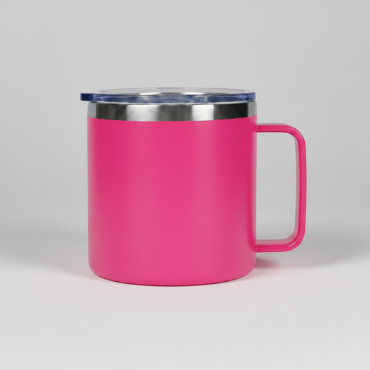 14oz Camping Mug - Hot Pink - LoneStar Adhesive