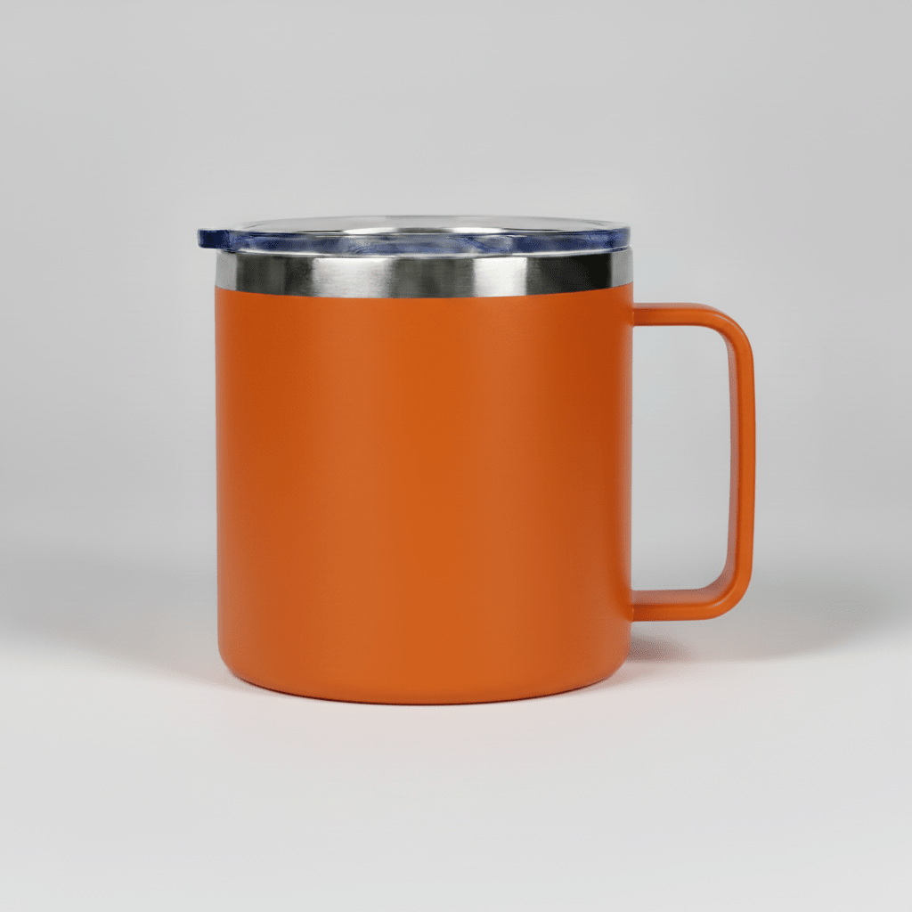 14oz Camping Mug - Orange - LoneStar Adhesive