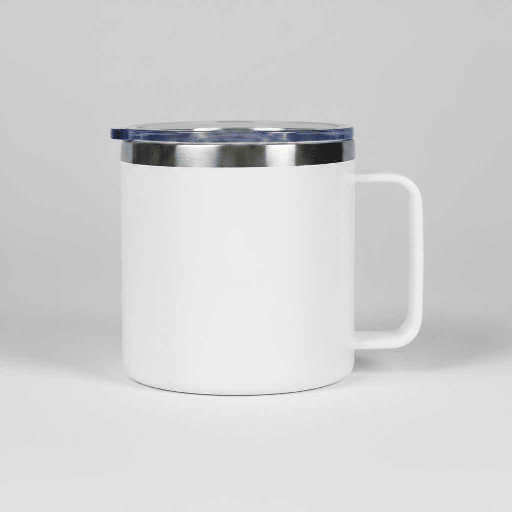 14oz Camping Mug - White - LoneStar Adhesive