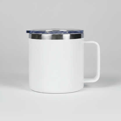 14oz Camping Mug - White - LoneStar Adhesive