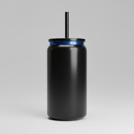 16oz Blue Plated Tumbler - Black - LoneStar Adhesive
