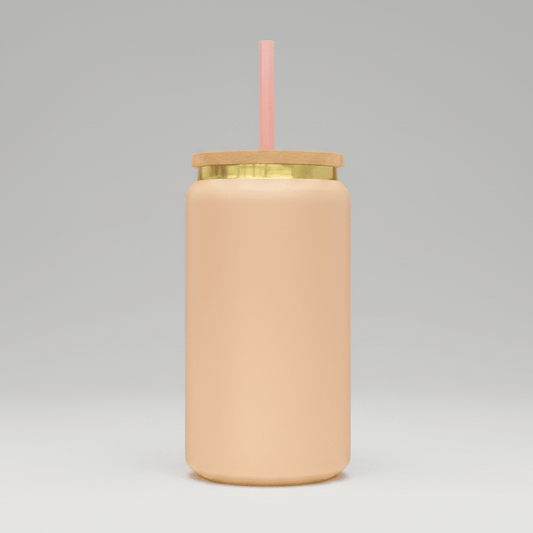 16oz Gold Plated Tumbler - Peach - LoneStar Adhesive