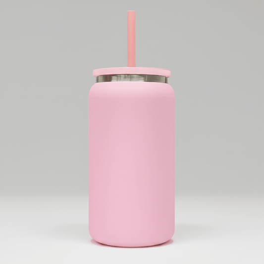16oz Mirror Black Plated Tumbler - Pink - LoneStar Adhesive