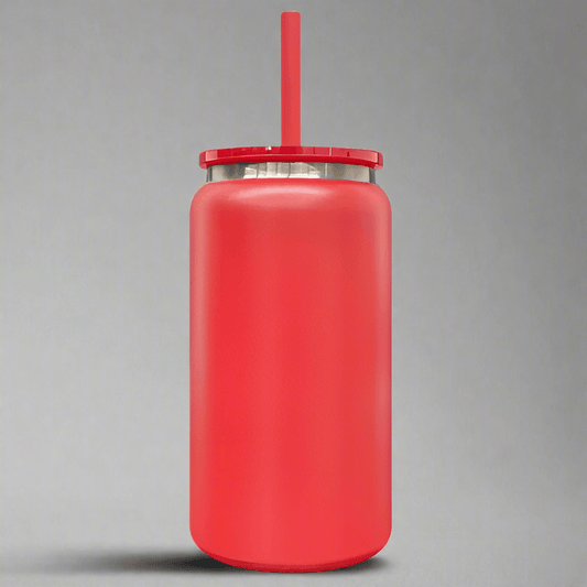 16oz Mirror Black Plated Tumbler - Red - LoneStar Adhesive