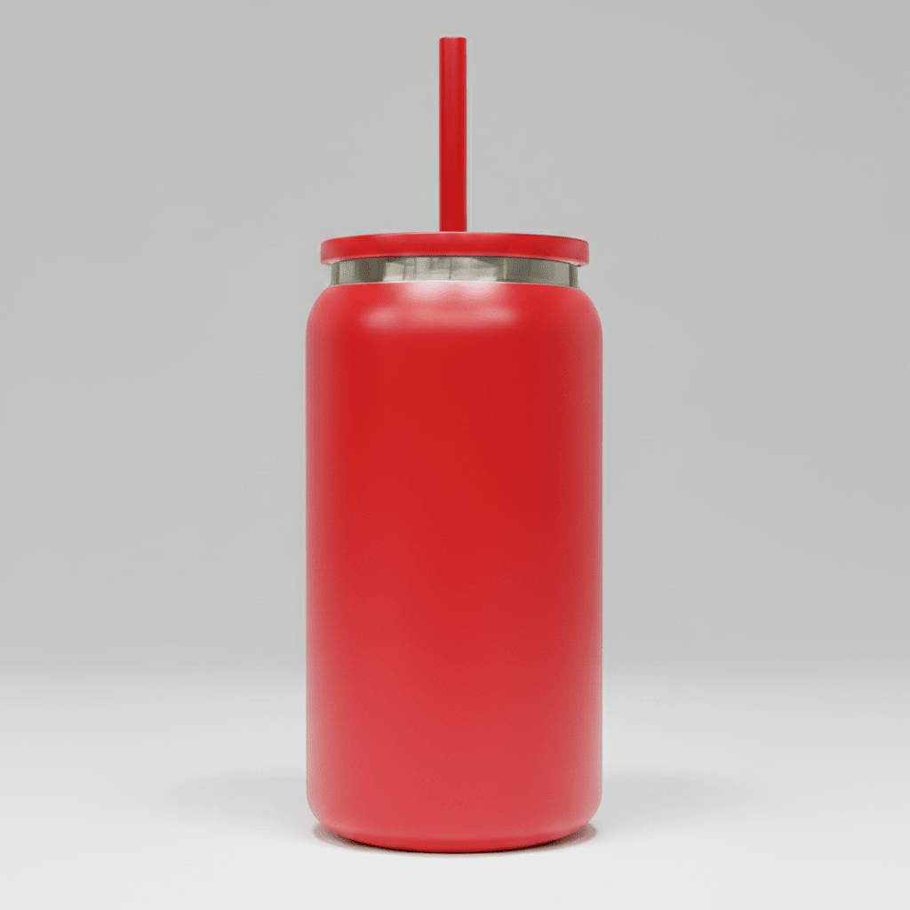 16oz Mirror Black Plated Tumbler - Red - LoneStar Adhesive