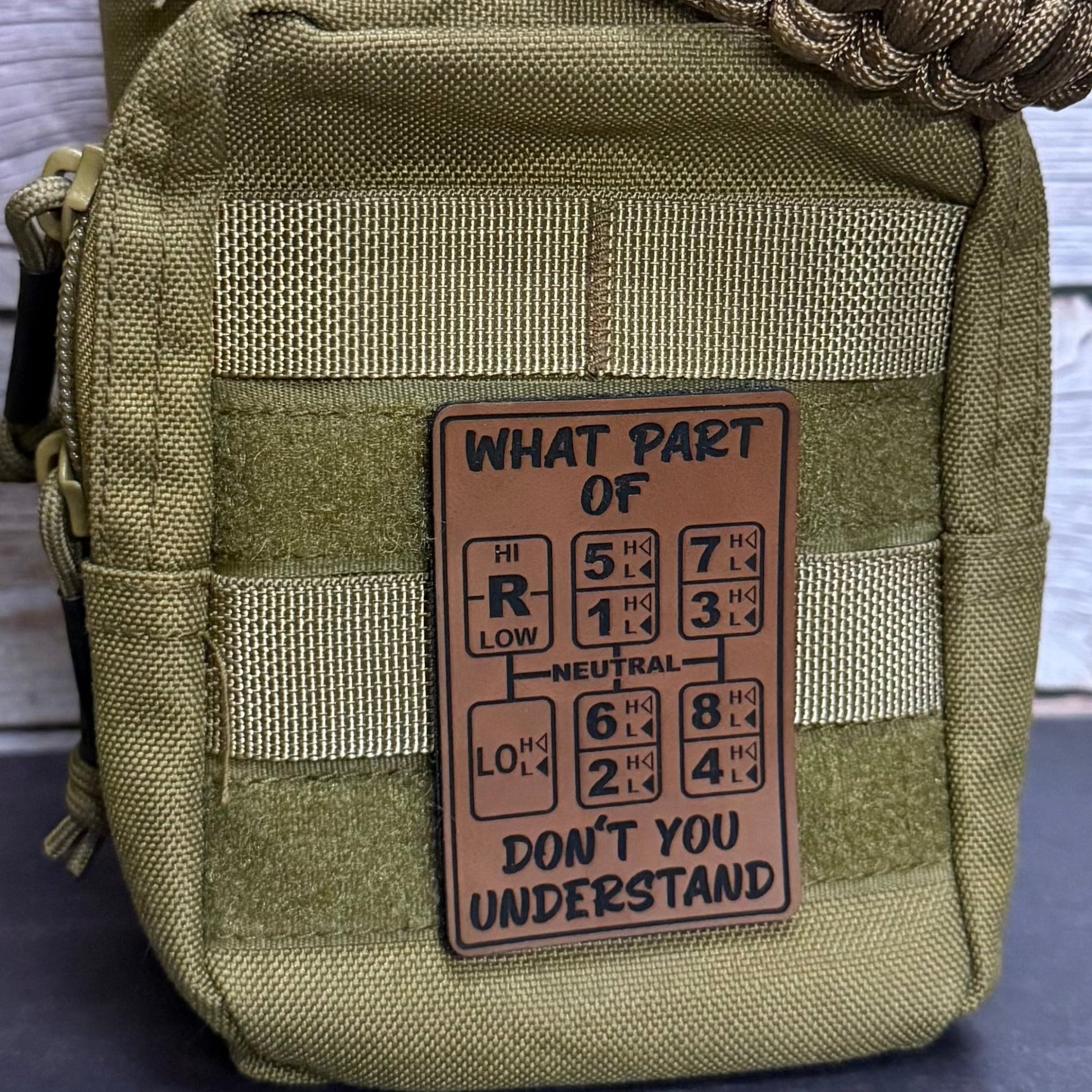 18 Speed Trucker Funny Morale Patch - “What Part Of Don’t You Understand” - 2"x3" Hook & Loop | Made in USA - LoneStar Adhesive