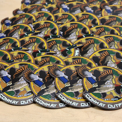 Custom UV Printed Leather or Acrylic Patches - Wholesale Packages