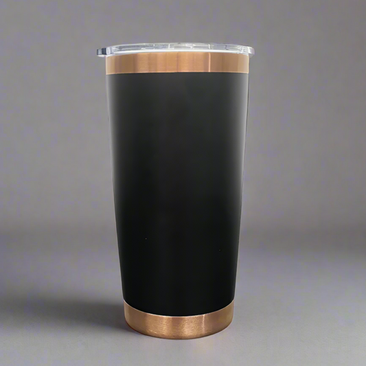 20oz Copper Plated Tumbler - Black