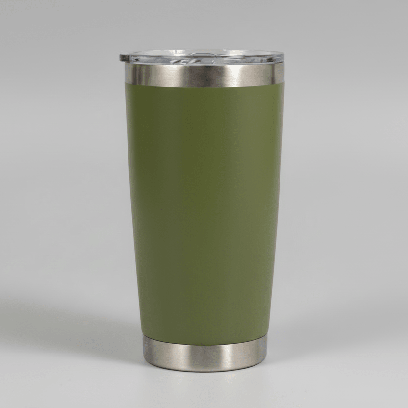 20oz Ceramic Lined Tumbler - Army Green - LoneStar Adhesive