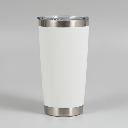 20oz Ceramic Lined Tumbler - White - LoneStar Adhesive
