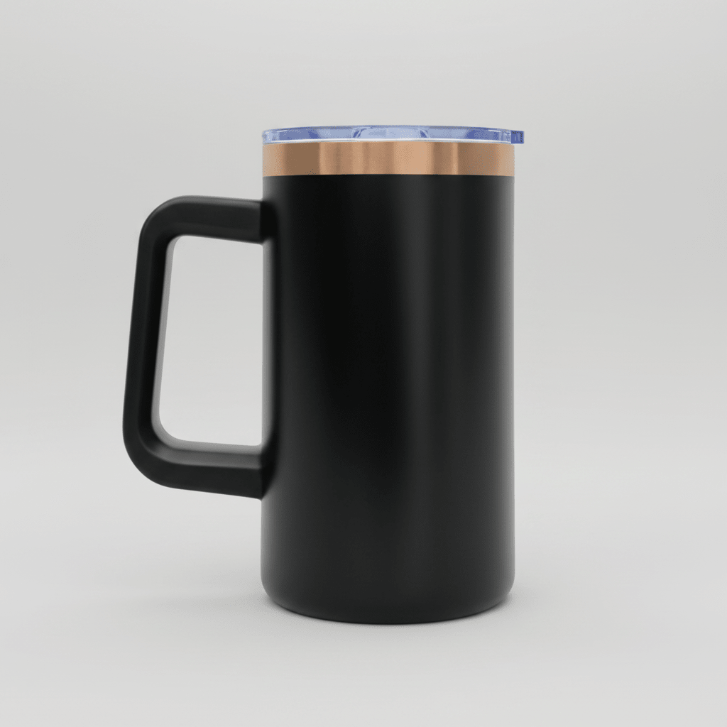 20oz Copper Plated Mug - Black - LoneStar Adhesive