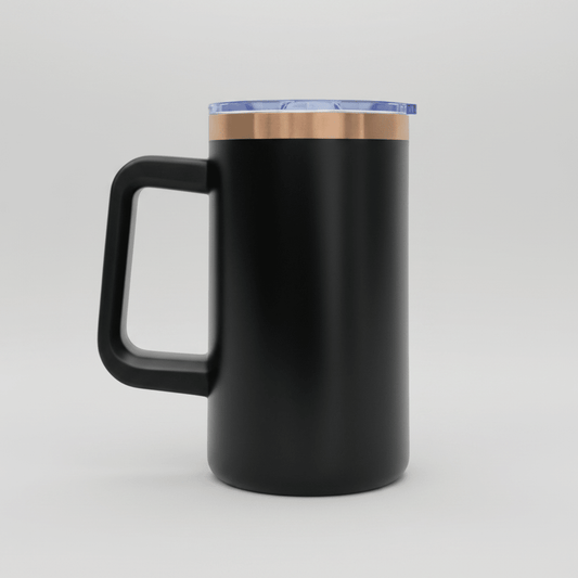 20oz Copper Plated Mug - Black - LoneStar Adhesive