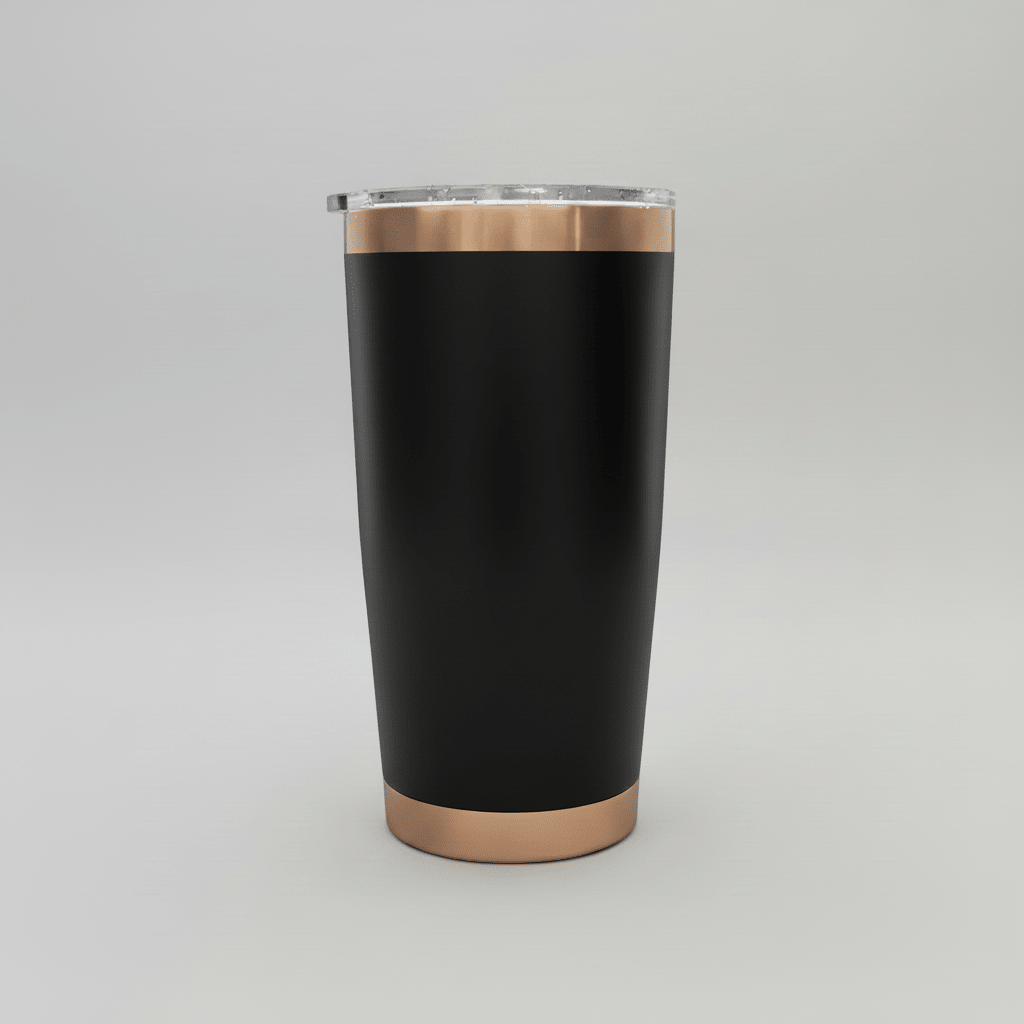 20oz Copper Plated Tumbler - Black - LoneStar Adhesive