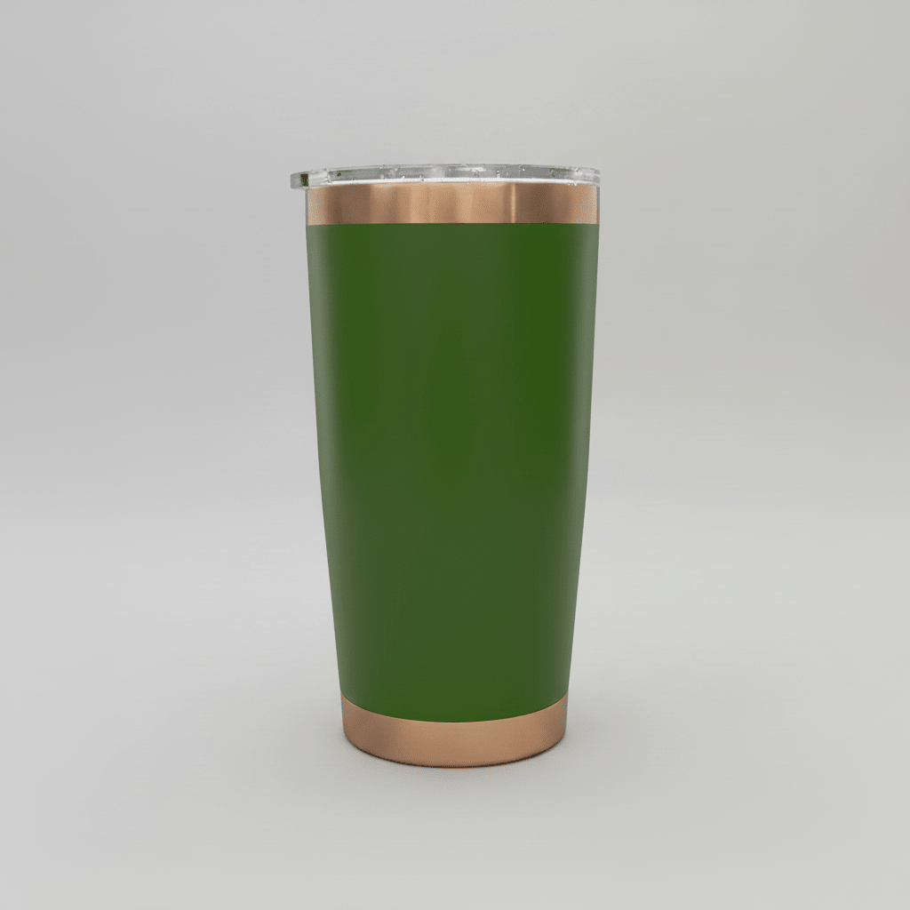 20oz Copper Plated Tumbler - Green - LoneStar Adhesive