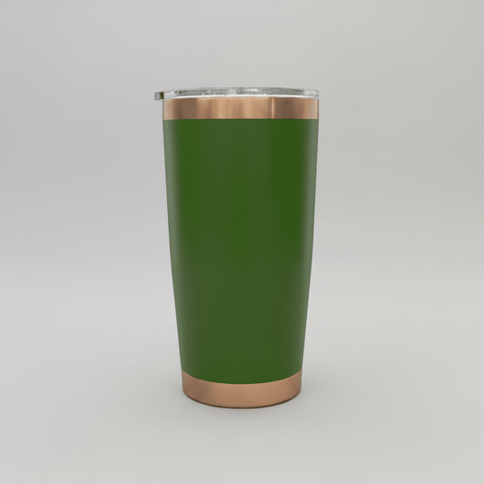 20oz Copper Plated Tumbler - Green - LoneStar Adhesive