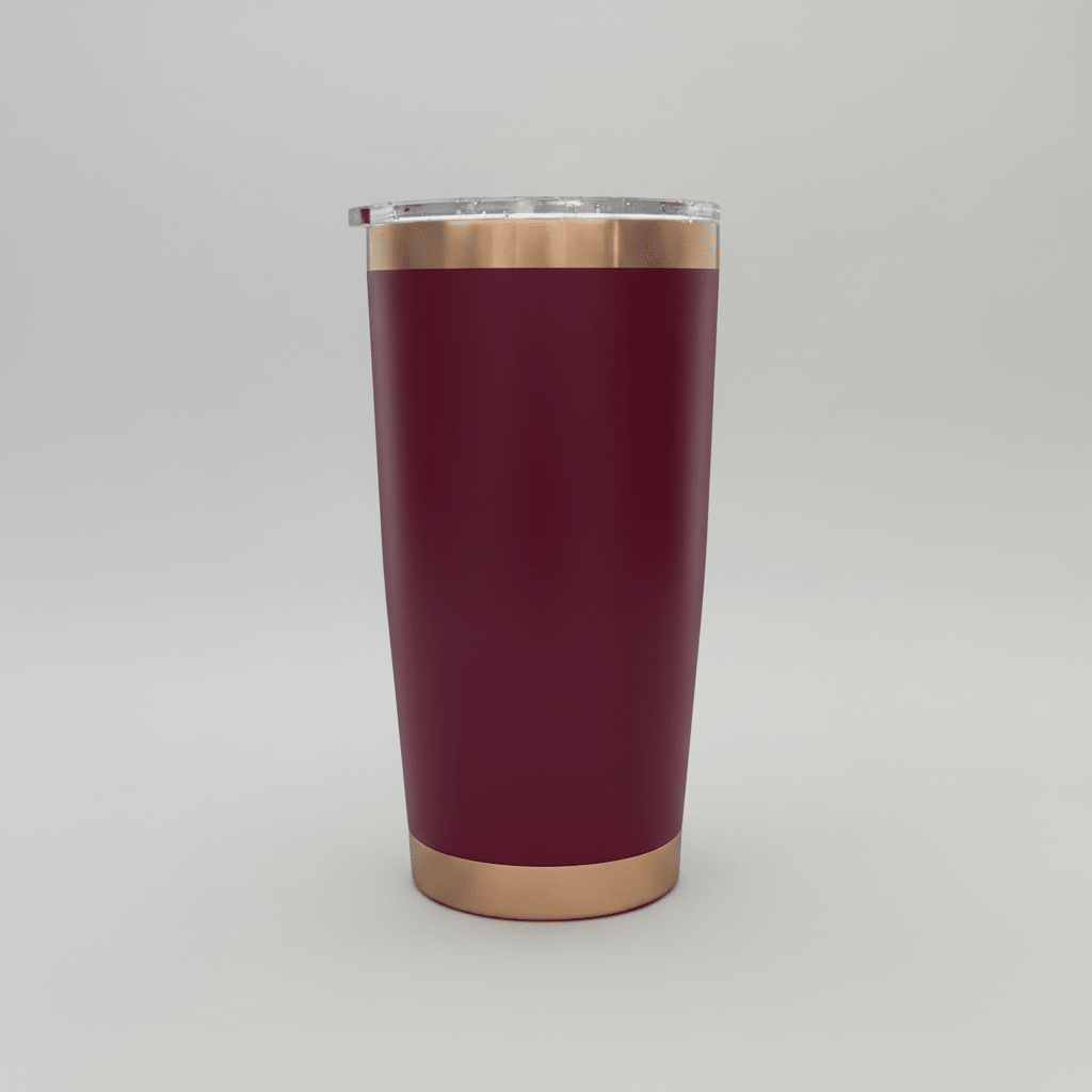 20oz Copper Plated Tumbler - Maroon - LoneStar Adhesive