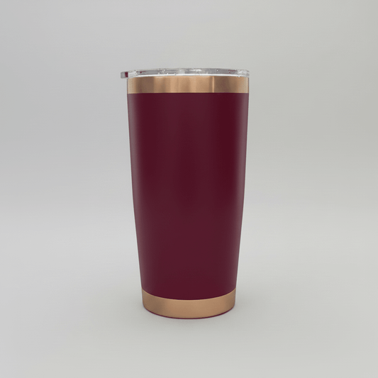 20oz Copper Plated Tumbler - Maroon - LoneStar Adhesive