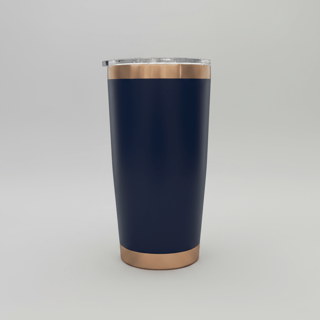20oz Copper Plated Tumbler - Navy - LoneStar Adhesive