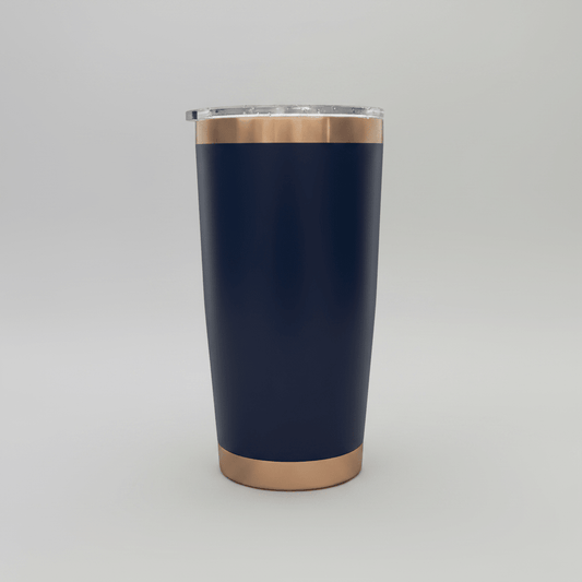 20oz Copper Plated Tumbler - Navy - LoneStar Adhesive
