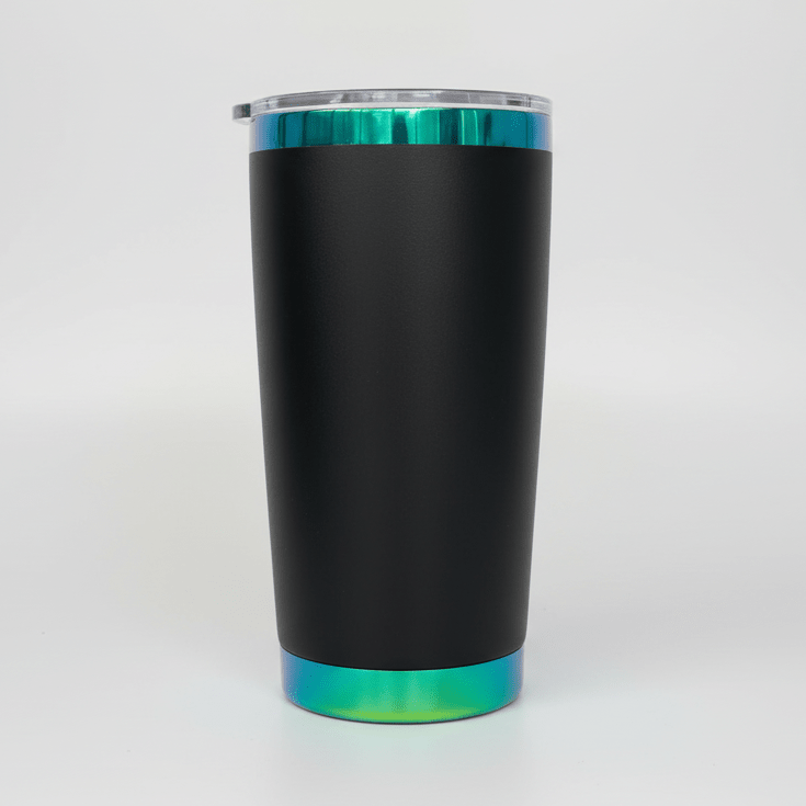 20oz Green/Blue Plated Tumbler - Black - LoneStar Adhesive