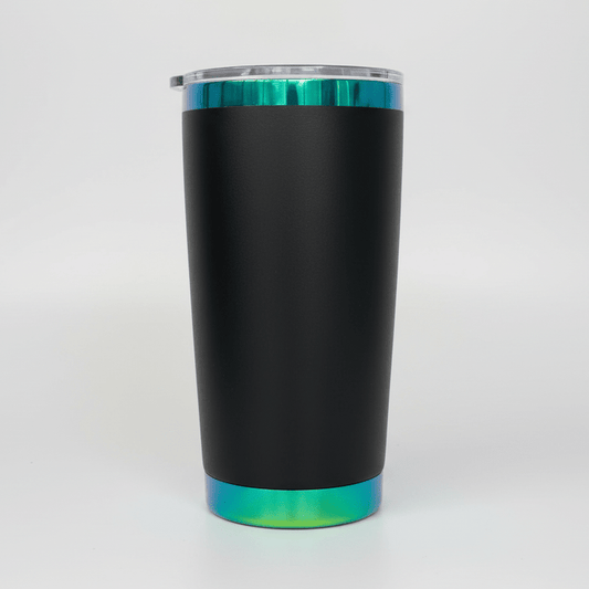 20oz Green/Blue Plated Tumbler - Black - LoneStar Adhesive