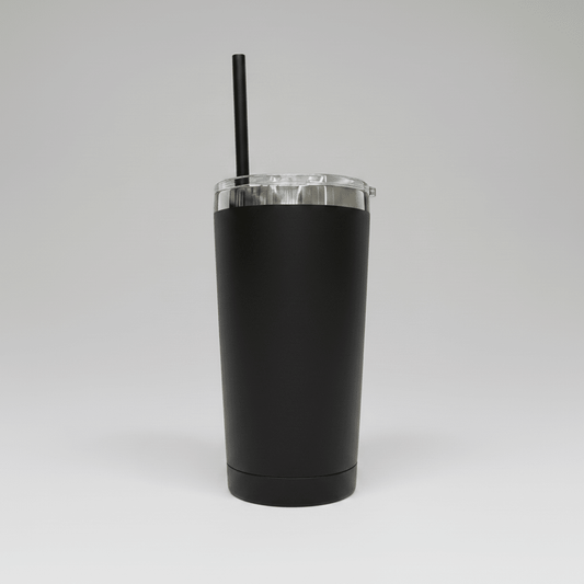 20oz Mirror Black Plated Tumbler - Black - LoneStar Adhesive