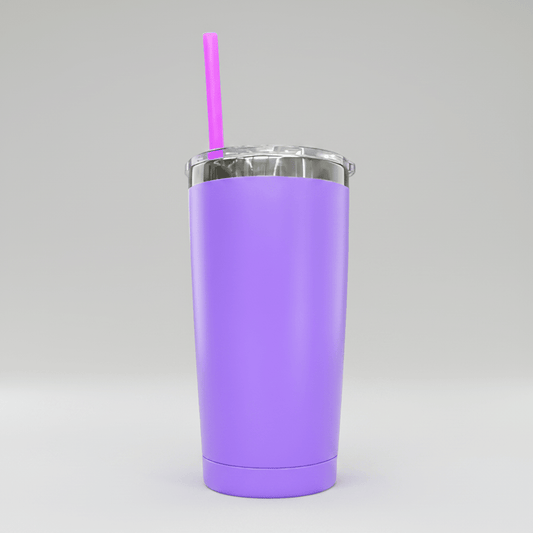 20oz Mirror Black Plated Tumbler - Purple - LoneStar Adhesive