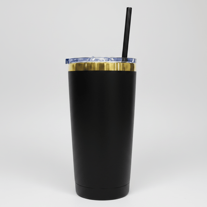 20oz Mirror Gold Plated Tumbler - Black - LoneStar Adhesive