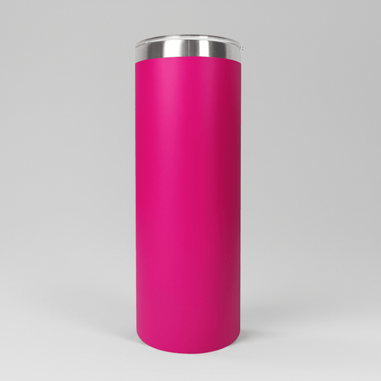 20oz Skinny Tumbler - Hot Pink - LoneStar Adhesive