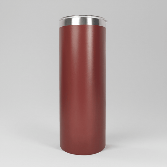 20oz Skinny Tumbler - Maroon - LoneStar Adhesive