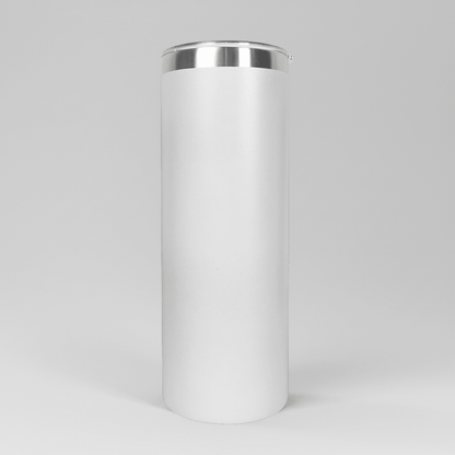 20oz Skinny Tumbler - White - LoneStar Adhesive