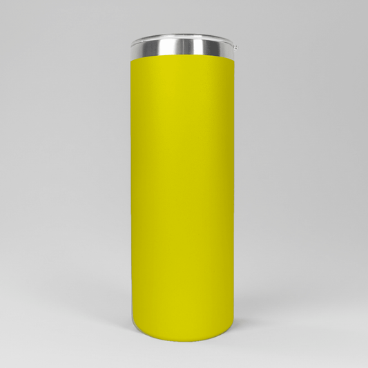 20oz Skinny Tumbler - Yellow - LoneStar Adhesive