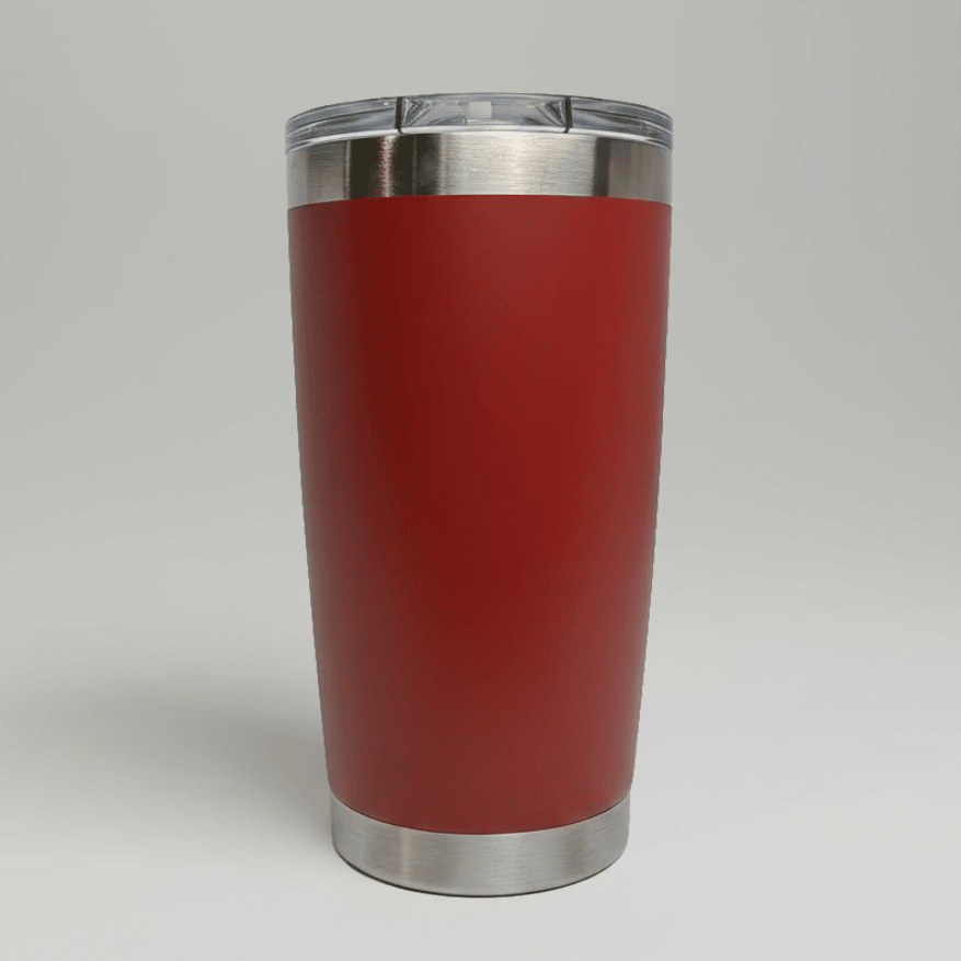 20oz Stainless Tumbler - Dark Red - LoneStar Adhesive