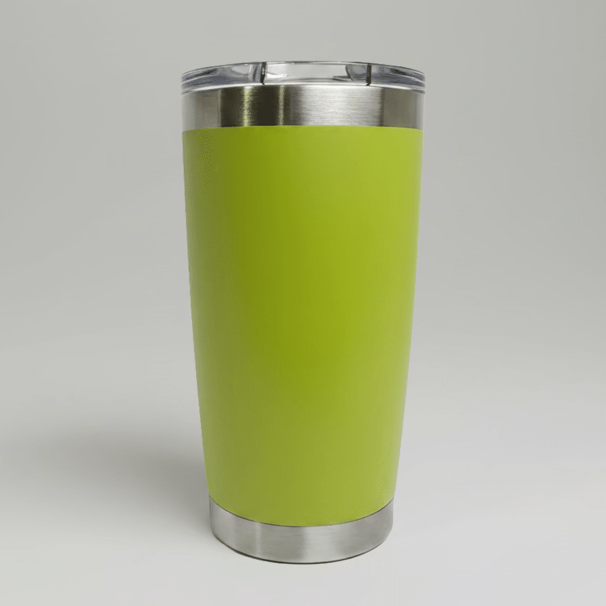 20oz Stainless Tumbler - Neon Green - LoneStar Adhesive